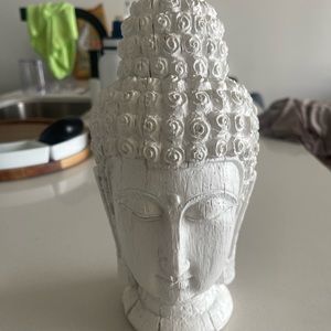 Two Buddha wooden head
